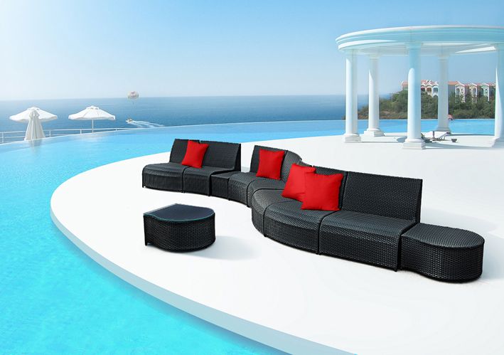 Divano Giardino 2 Posti Con Contenitore - Rattan Beige E Cuscini